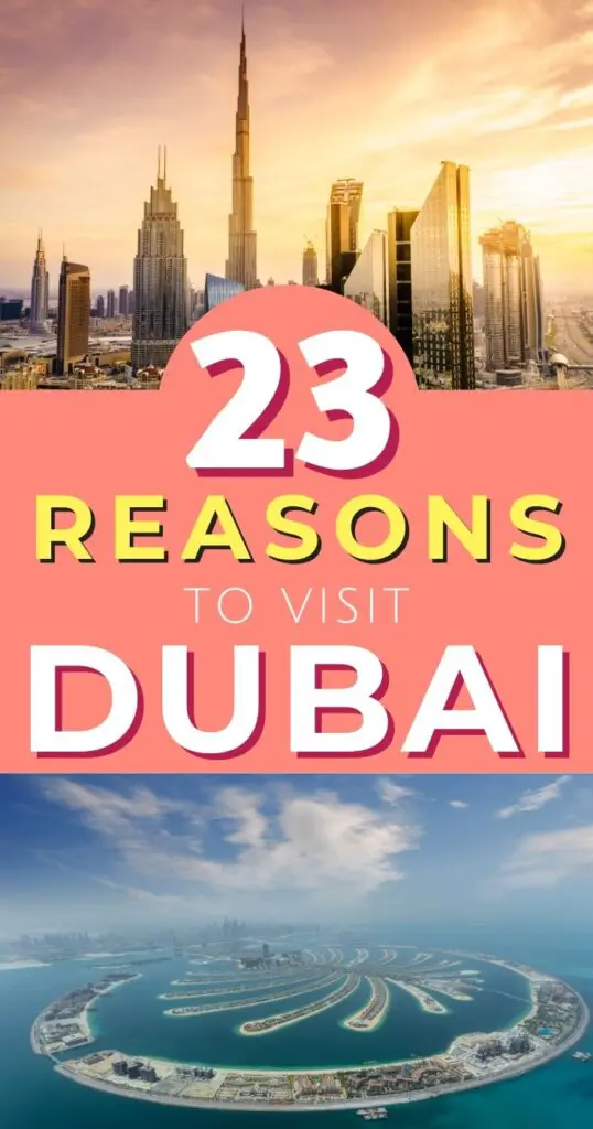 Reasons to Visit Dubai Pinterest pin