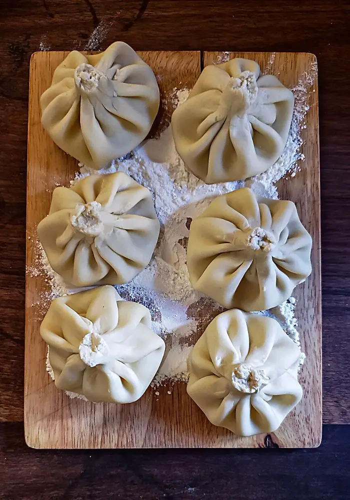 Khinkali prepared in a cooking class, one of The Best Things to Do in Tbilisi, Georgia.