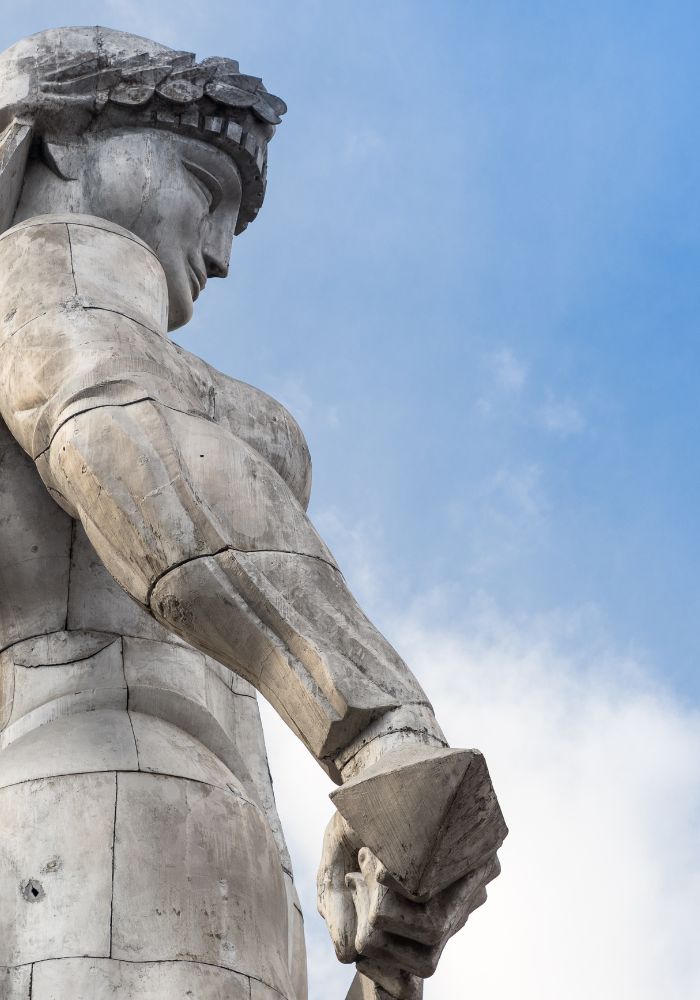 The Mother of Georgia statue, one of The Best Things to see in Tbilisi, Georgia.