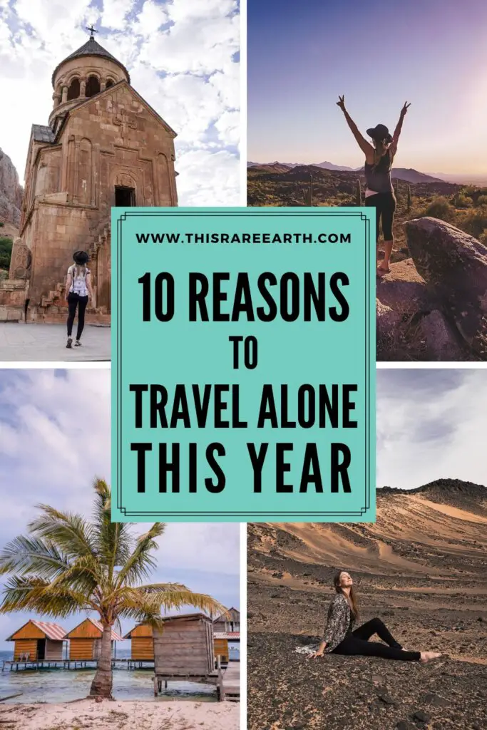 Reasons to Travel Alone This Year Pinterest pin.