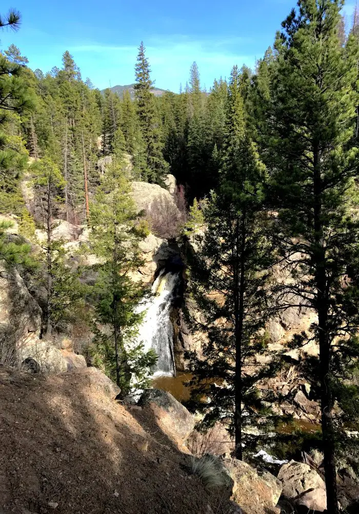 Jemez Falls near Jemez Hot Springs - one of The Best Hot Springs Near Santa Fe, NM.