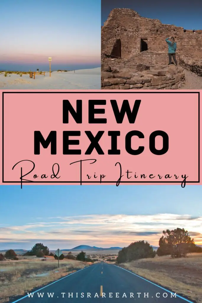 The Best New Mexico Road Trip Itinerary Pinterest pin.