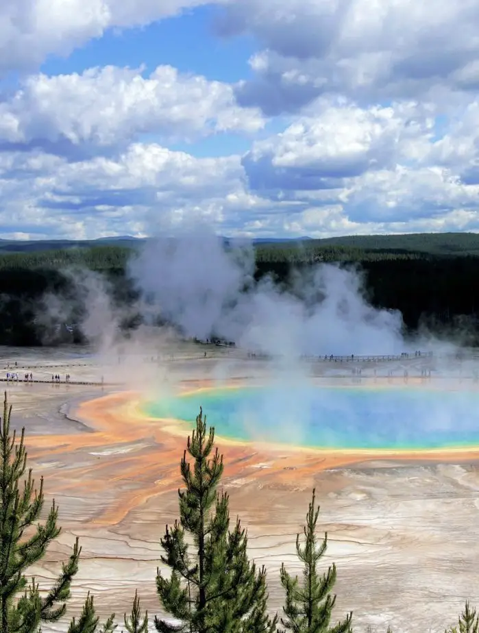 Things to Do on a Road Trip with Friends - visit Yellowstone National Park.
