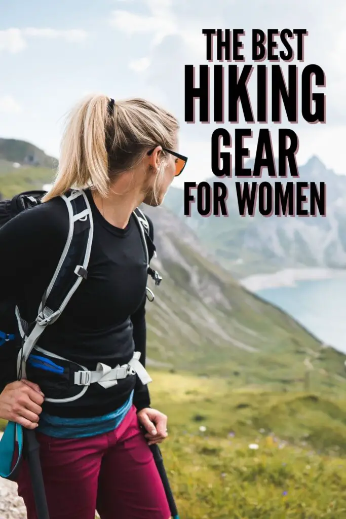 The Best Hiking Gear for Women Pinterest pin.