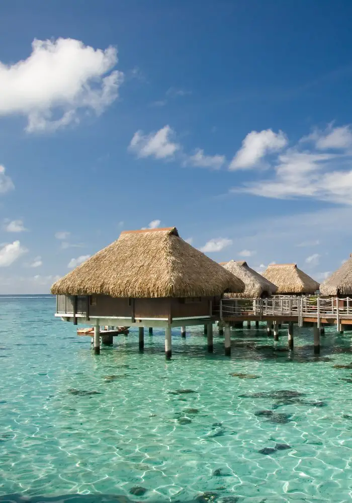 An overwater bungalow in Moorea, one of the best places to stay.