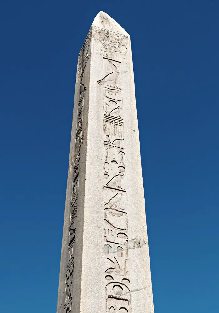 The Egyptian Obelisk in the Hippodrome - an essential stop on your One Day in Istanbul Itinerary.