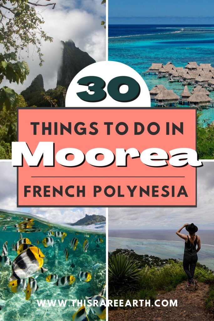 Things To Do in Moorea, French Polynesia Pinterest pin.