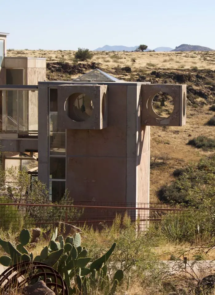 Geometric architecture at Arcosanti, one of the best Arizona Bucket List Things To Do.
