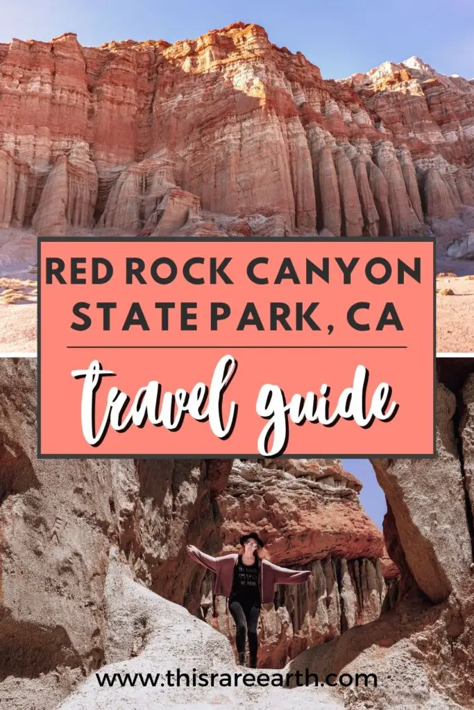 A Red Rock Canyon State Park, CA Guide Pinterest pin.