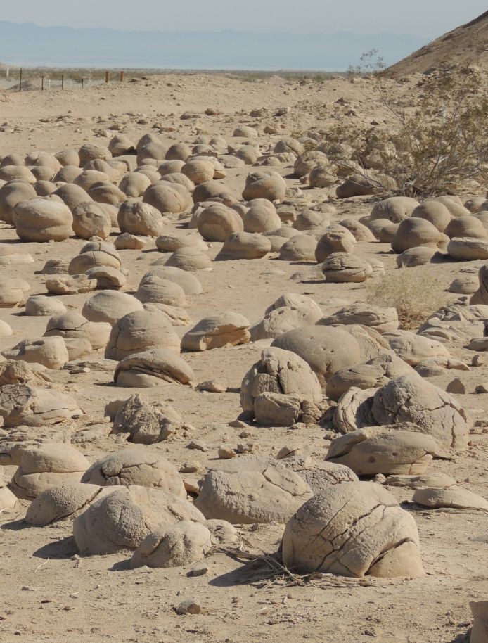 The dtrange round boulders in Anza Borrego, one of Things To Do in Borrego Springs, California.