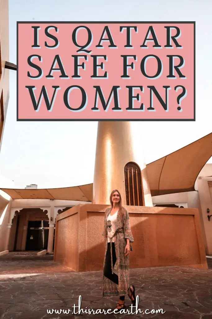 Is Qatar Safe For Women? Solo Female Travel Tips Pinterest pin.