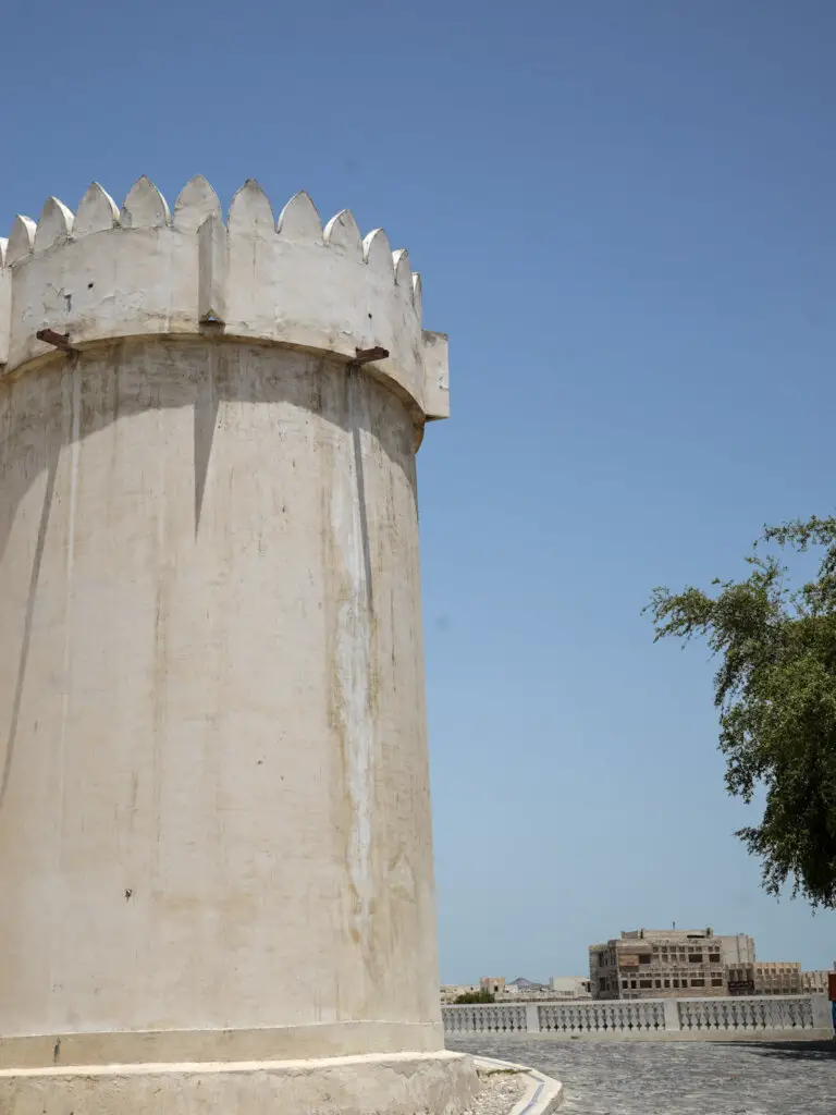 The white Al Koot Fort, one of the best Places To Visit in Doha, Qatar.
