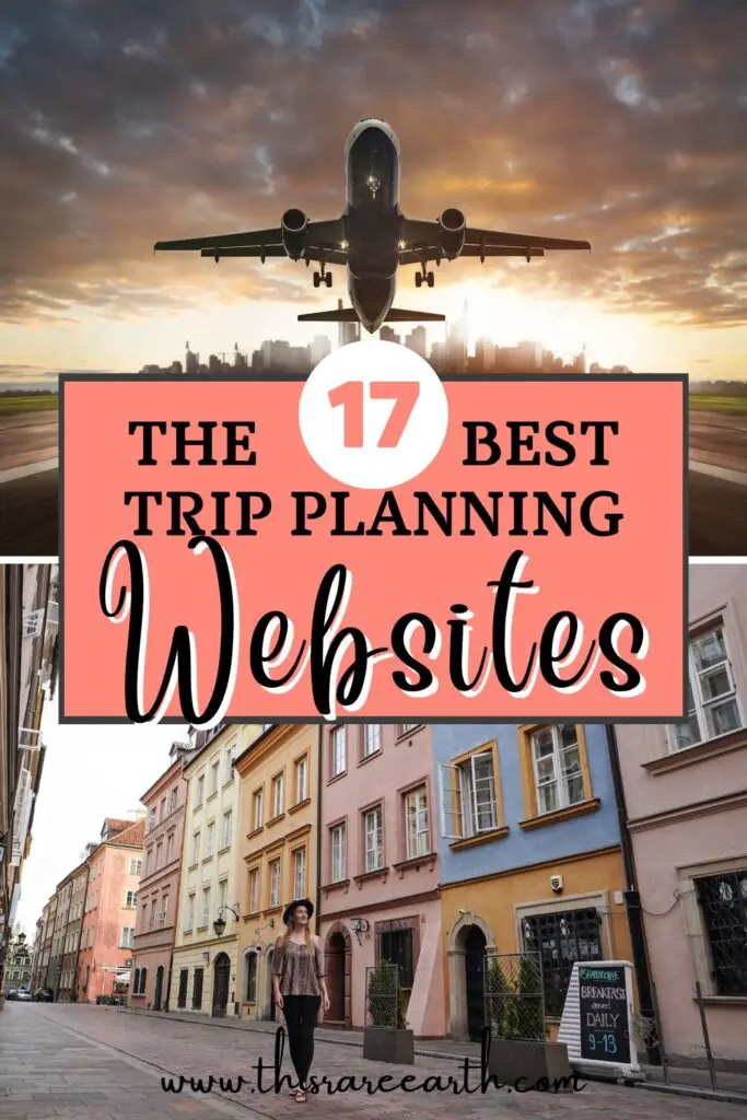 The Best Trip Planning Websites for Travelers Pinterest pin.