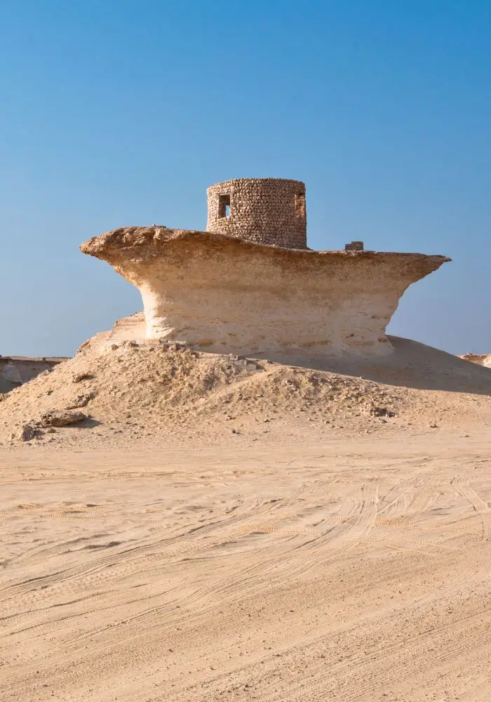 The rock formations at Zekreet - one of the best Doha tours and da trips.