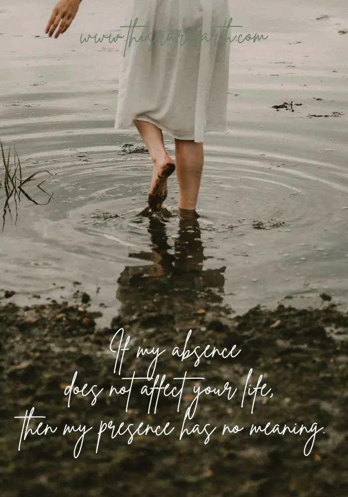 Girl walking in a river, Being Alone Captions and Quotes for Instagram.