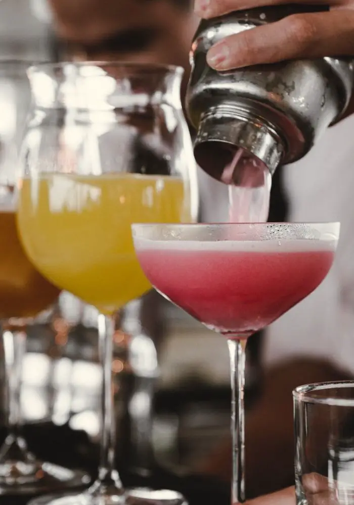 Fancy drinks poured at a hotel bar - Can You Buy Alcohol in Dubai? 