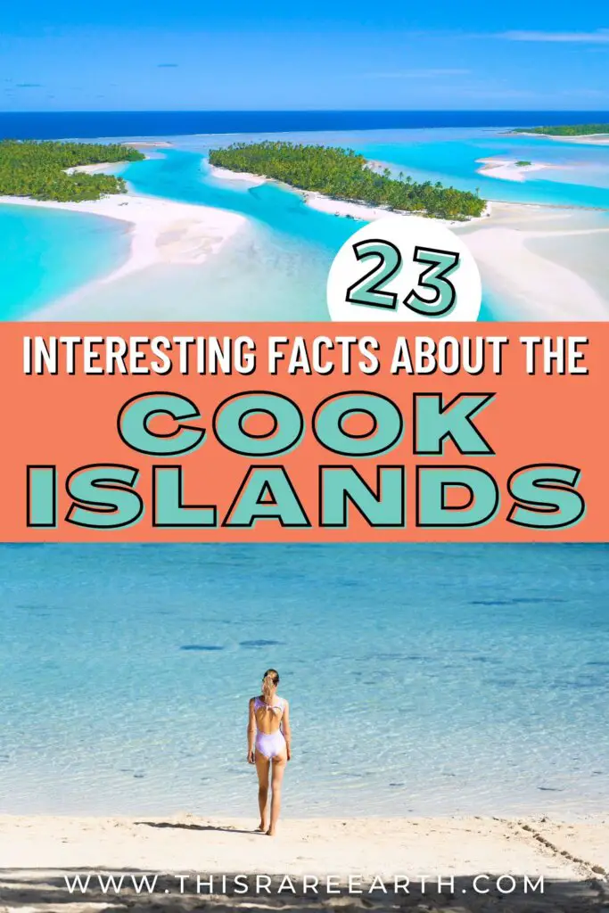 Interesting facts about the cook islands Pinterest pin. 