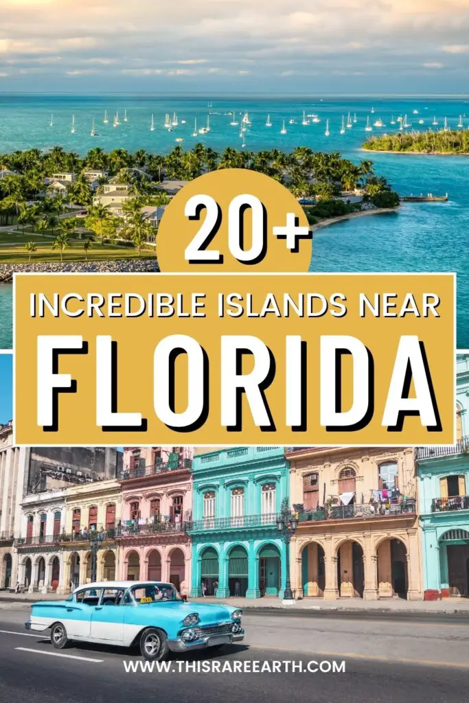 Islands Close to Florida Pinterest pin.