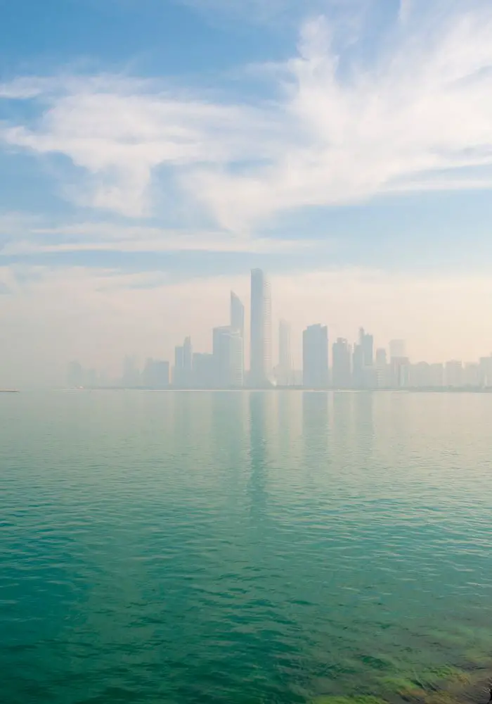 A hazy day in Abu Dhabi.