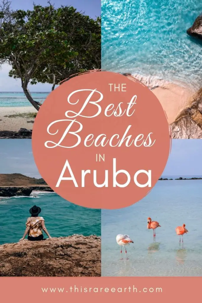 The best beaches in Aruba Pinterest pin.