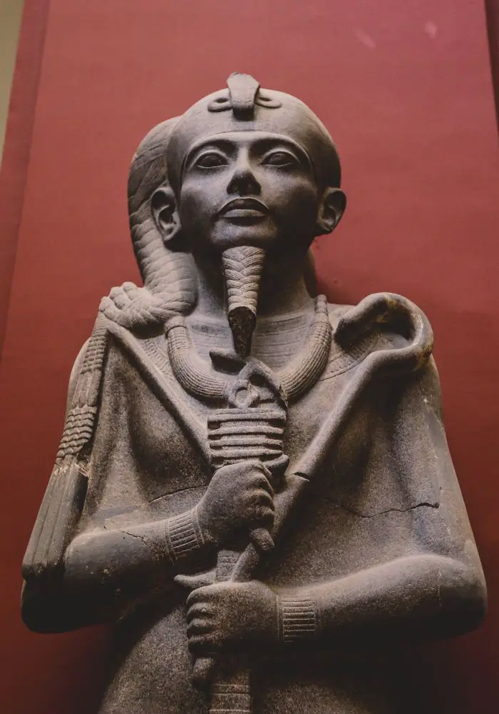 National Museum of Egyptian Civilization statue.