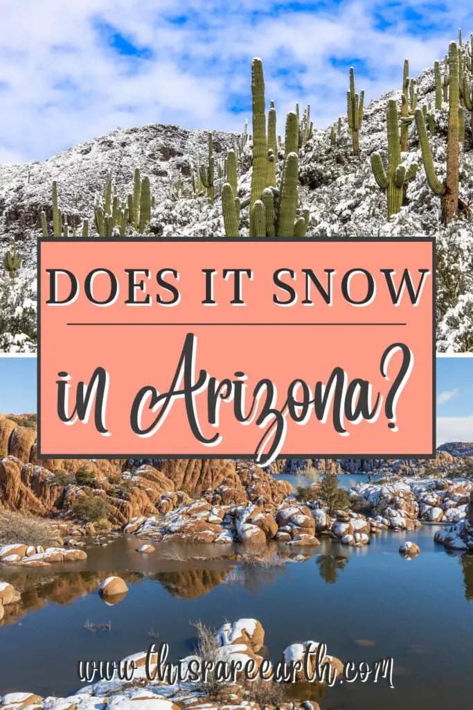 Does it Snow in Arizona Pinterest pin.