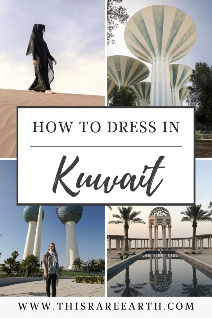 How to dress in Kuwait Pinterest pin.