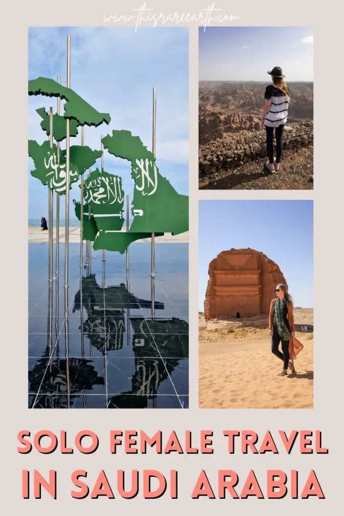 Traveling to Saudi Arabia as a Woman Pinterest pin.