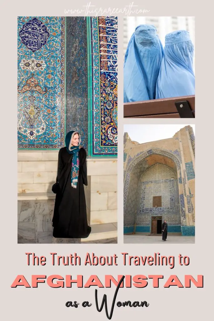 The truth about traveling in Afghanistan as a woman Pinterest pin.