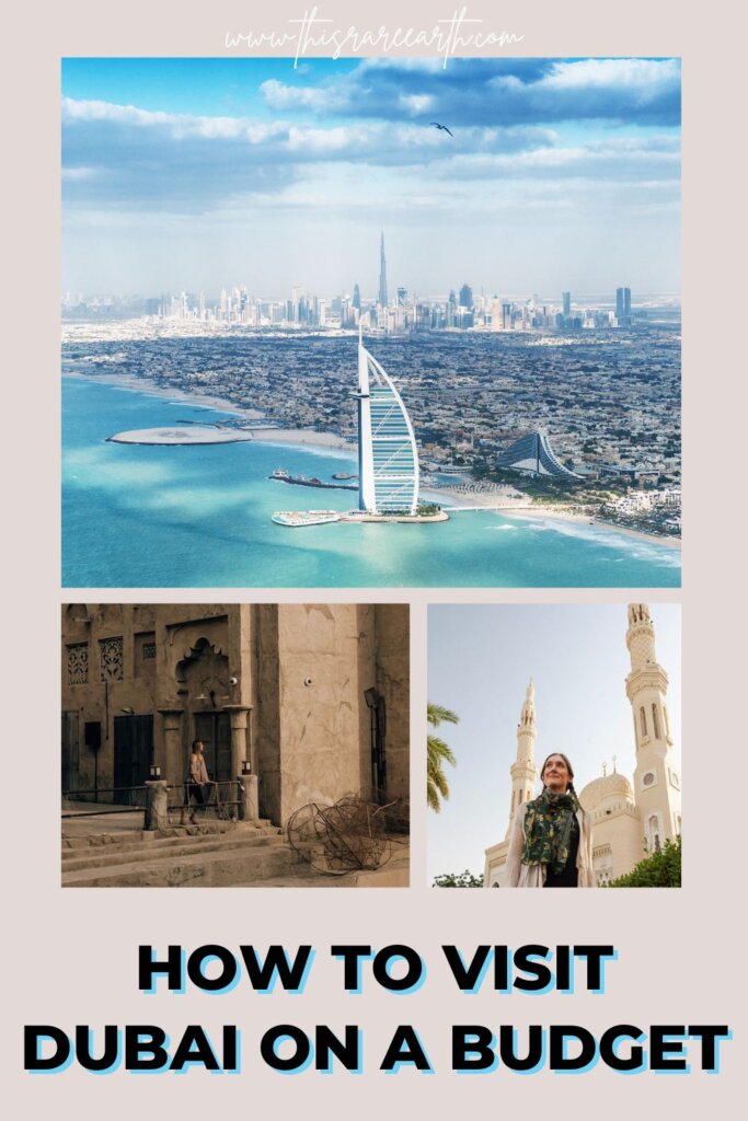 How to Visit Dubai on a Budget Pinterest pin.